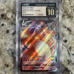 CGC 10 PRISTINE Charizard VMAX 020/189 Pokemon Darkness Ablaze Full Art - Image 1