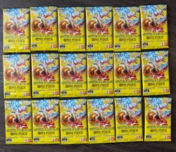 Lot Of 18 : One Piece TCG OP15 Adventure on Kami's Island Booster Packs English - Image 1