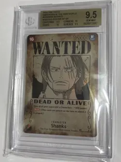 2024 One Piece Emperors World Shanks Wanted Poster SP SR #OP09-004 BGS 9.5 - Image 1