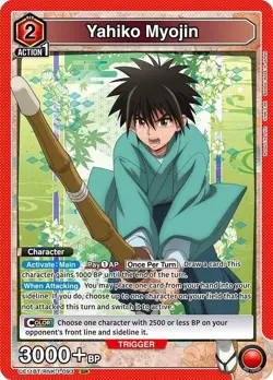 Union Arena Yahiko Myojin UE11BT/RNK-1-093 (SR) - Rurouni Kenshin (UE11BT) - Image 1