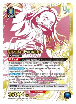 Nezuko Kamado Alternate Art Foil - UEPR/KMY-3-021 NM - Union Arena - Image 1