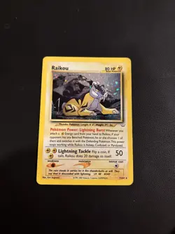 Pokemon Card Neo Revelation Raikou 13/64 Unlimited Holo Rare - Image 1