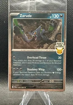 SWIRL 🌀 Pokemon TCG Sealed Zarude Gamestop 30th Anniversary Promo Holo Card - Image 1