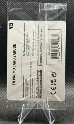 SWIRL 🌀 Pokemon TCG Sealed Zarude Gamestop 30th Anniversary Promo Holo Card - Image 3