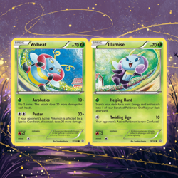 ✨ Volbeat & Illumise Set NM | Pokemon Connected Card Set | Tomokazu Komiya Art - Image 1