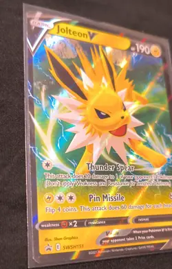 Jolteon V SWSH151 SWSH: Sword & Shield Promo Cards Holo - Image 1
