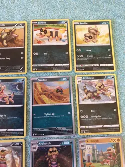 SANDILE, KROKOROK, & KROOKODILE BUNDLE OF POKEMON CARDS - Image 3