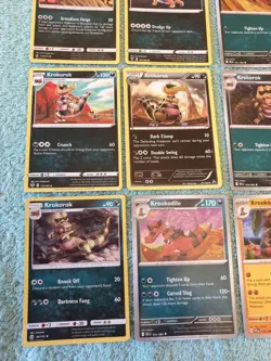 SANDILE, KROKOROK, & KROOKODILE BUNDLE OF POKEMON CARDS - Image 4