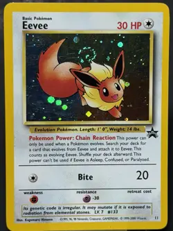 SWIRL 🌀 Eevee #11 | Black Star Promo | Holo Rare | Pokemon Card | WOTC LP - Image 1