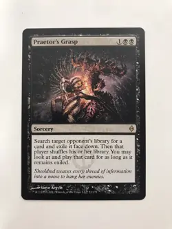 Praetor's Grasp MTG Magic the Gathering Card NM Near Mint New Phyrexia - Image 1