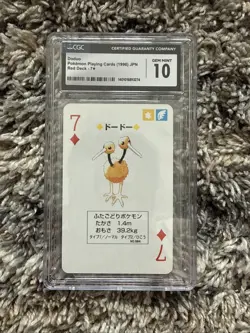 1996 Pokemon Japanese Red Deck Playing Card Doduo #084 CGC GEM MINT 10 - Image 1