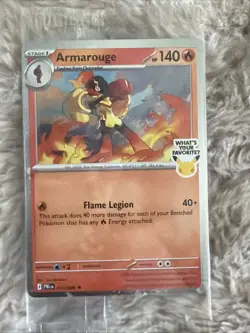 Armarouge Pokemon Best Buy Promo Card 2026 Pitch Black SEALED NM - Image 1