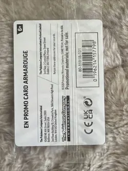 Armarouge Pokemon Best Buy Promo Card 2026 Pitch Black SEALED NM - Image 2