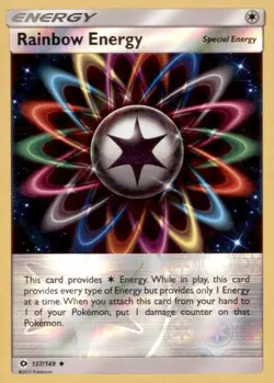 Pokemon Rainbow Energy 137/149 Sun and Moon 2 Card Lot Reverse Holo - Image 1