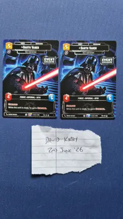 Star Wars Unlimited Darth Vader Meet Your Destiny Event Exclusive Promo Card - Image 1