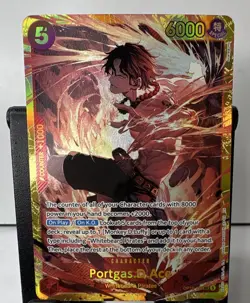 Bandai One Piece Card Game Portgas.D.Ace OP16-119 SEC Foil ENG - Image 1