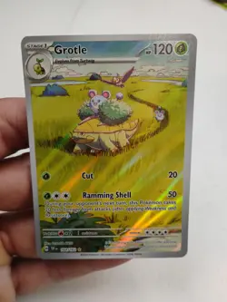 Pokemon TCG Grotle 164/162 Temporal Forces Illustration Rare Card - Image 1