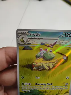 Pokemon TCG Grotle 164/162 Temporal Forces Illustration Rare Card - Image 3
