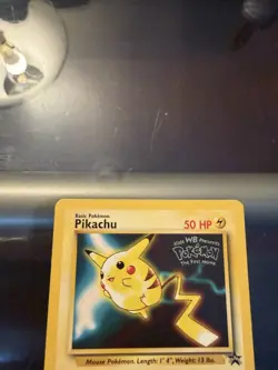 Pokemon Pikachu Promo Card Black Star, WB Presents, LV. 13,#25 - Image 4