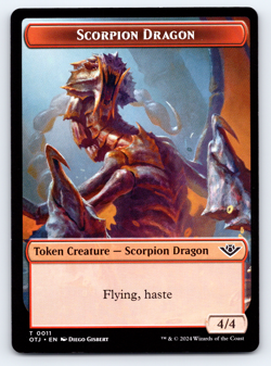Scorpion Dragon Token NONFOIL - Outlaws of Thunder Junction MTG - Image 1