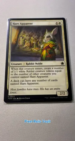 MTG - FDN - 15 - NM - Hare Apparent - Magic - Image 2