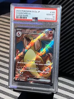 2023 Pokemon SV2a JP Charizard ex Super Rare #185/165 PSA 10 GEM MINT - Image 2