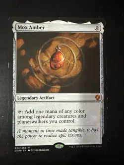 MTG Magic The Gathering Dominaria Mox Amber Mythic Rare Regular 224/269 - Image 1