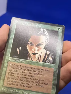 VTG 1994 Magic the Gathering The Dark Elves of Deep Shadow Uncommon MP - Image 3