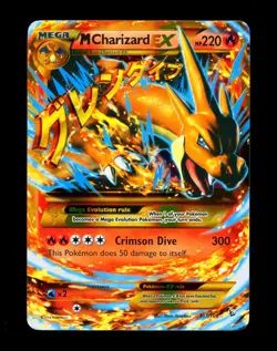 2014 Pokemon M CHARIZARD EX Flashfire Set SECRET RARE Ultra Holo XY Card 107/106 - Image 1