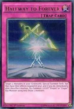 DUSA-EN040 HALFWAY TO FOREVER ULTRA RARE 1ST EDITION NEAR MINT YuGiOh TCG - Image 1
