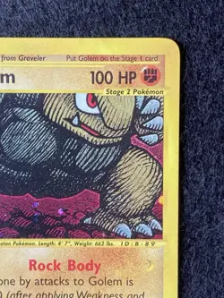 Pokemon TCG Golem 14/165 Expedition Base Set Holo Rare English 100 HP - Image 2