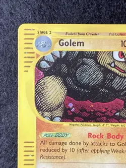 Pokemon TCG Golem 14/165 Expedition Base Set Holo Rare English 100 HP - Image 5