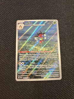Pokemon TCG Ledian Holo Illustration Rare Card 144/142 Stellar Crown Sv07 - Image 1