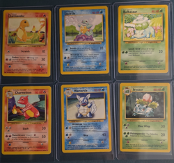 Pokemon Base Set Lot Wizards of the Coast Charmander Squirtle Bulbasaur - Image 1