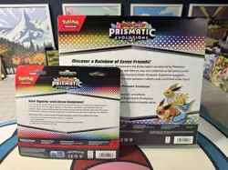 Pokemon Prismatic Evolutions Poster Collection Leafeon 3 Pack Blister Bundle - Image 2
