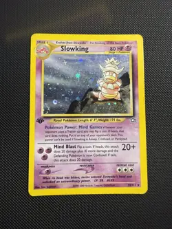 Pokemon Slowking 14/111 Neo Genesis 1st Edition Holo Rare EN 2000 80HP - Image 2
