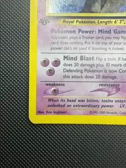 Pokemon Slowking 14/111 Neo Genesis 1st Edition Holo Rare EN 2000 80HP - Image 5