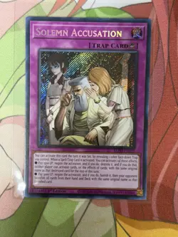Yugioh Solemn Accusation BLZD-EN079 Secret Rare 1st Edition NM - Image 1