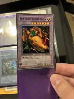 Konami Yu-Gi-Oh! Twin-Headed Thunder Dragon MRD-120 1st Ed Holo Fusion + 2 more - Image 2