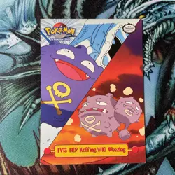 1999 Topps Pokemon Trading Card TV13 #109 Koffing #110 Weezing 0002 - Image 3