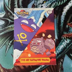 1999 Topps Pokemon Trading Card TV13 #109 Koffing #110 Weezing 0001 - Image 1