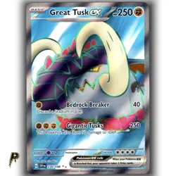 Pokemon Scarlet & Violet Base Set Great Tusk ex 230/198 Ultra Rare Holo Card NM - Image 1