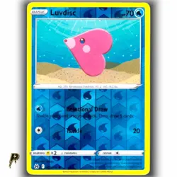 Pokemon Crown Zenith Luvdisc 035/159 Reverse Holo Common Card NM - Image 1