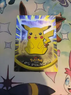Pikachu #25 M/NM Holo Foil Vintage Topps Blue Label Pokemon Card. - Image 1