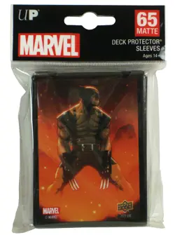 Upper Deck Marvel Deck Protector Collectible Card Sleeves Wolverine 65 Count New - Image 1