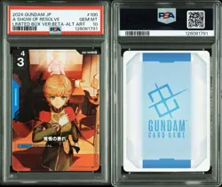 Gundam Card Game PSA10 Parallel Beta Version Kakugo no Araware Ultra Rare - Image 3
