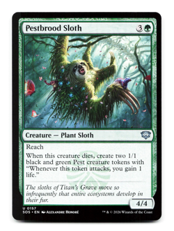 Pestbrood Sloth x4 [Secrets of Strixhaven] SOS Magic MTG *PLAYSET* 🌳 - Image 2