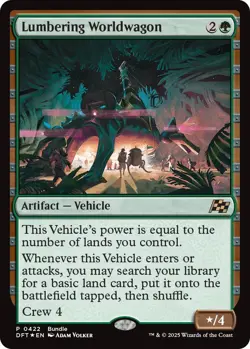 Foil - Lumbering Worldwagon (DFT Bundle) - 422 / NM / English MTG - Image 1