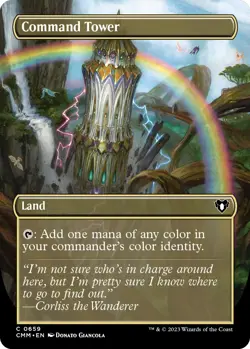 Foil - Command Tower (Borderless) - 659 / NM / English MTG - Image 1