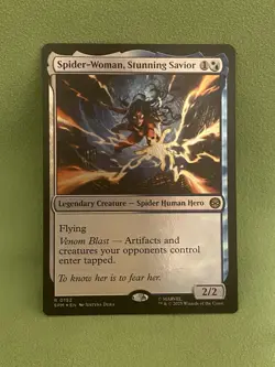 Spider-Woman, Stunning Savior Foil 0152 Marvel’s Spider-Man Magic The Gathering - Image 1